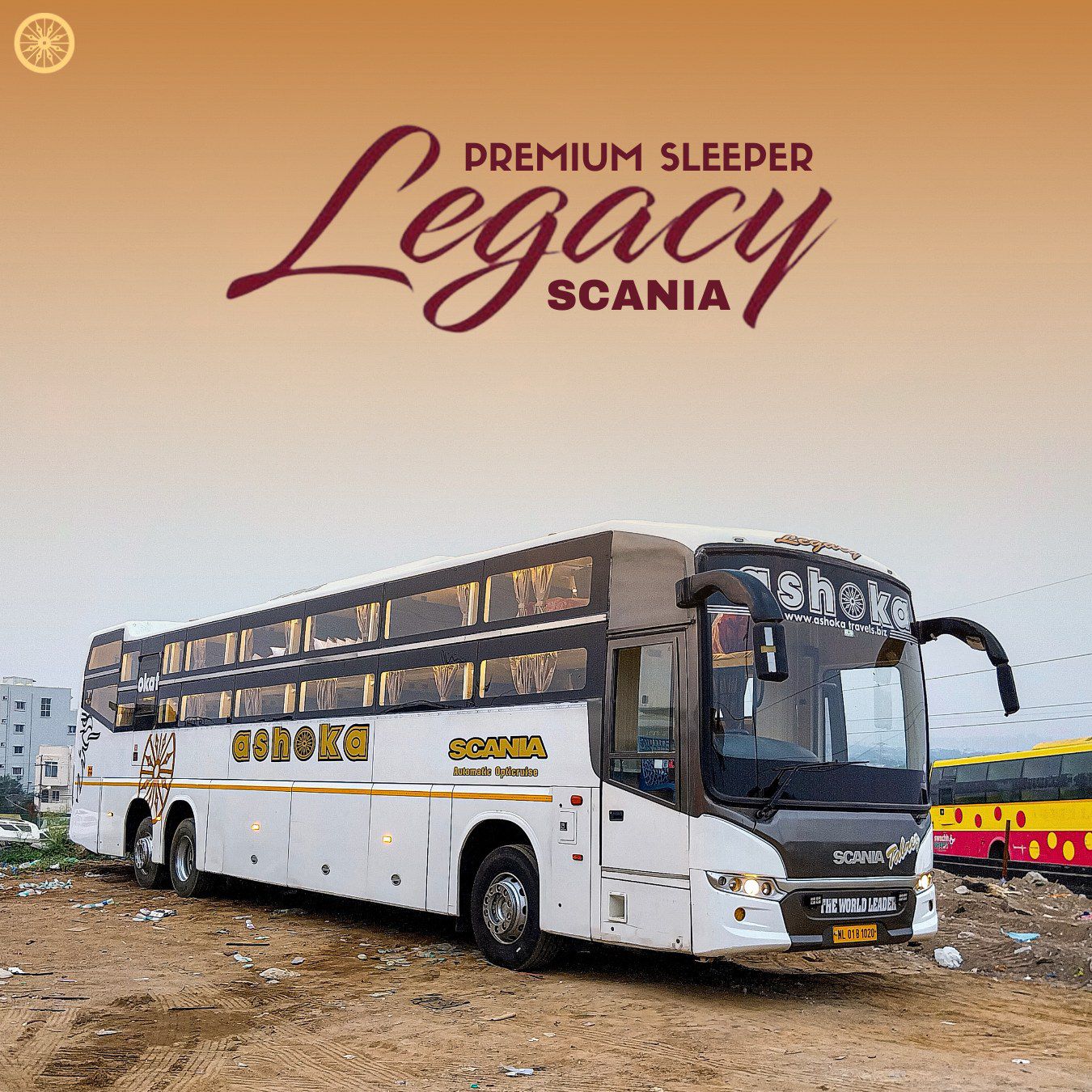 Scania Multi-Axle Full Sleeper Luxury Coach - 42 Berths